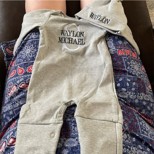 Baby Boy Coming Home Outfit, Newborn Boy Outfit, Print Monogrammed