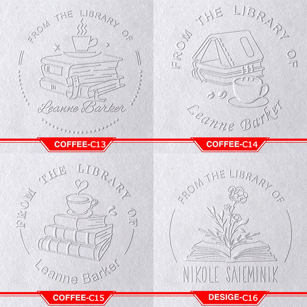 Book Embosser Personalized , Custom Stamp Embosser, Book Stamp, From The Library Of Stamp, Library Stamp