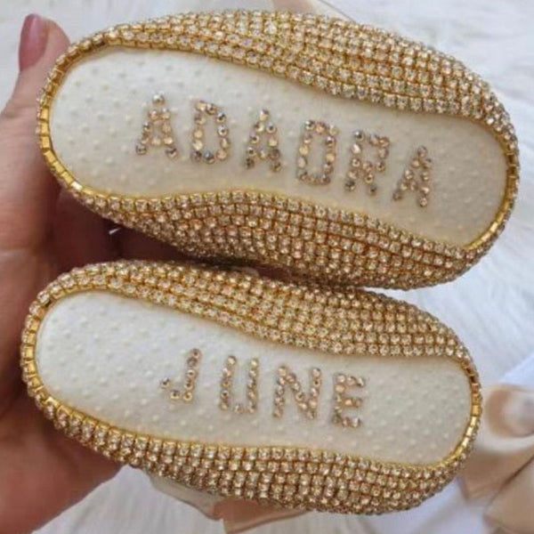 Newborn Baby Girl Bling Rhinestone Shoes