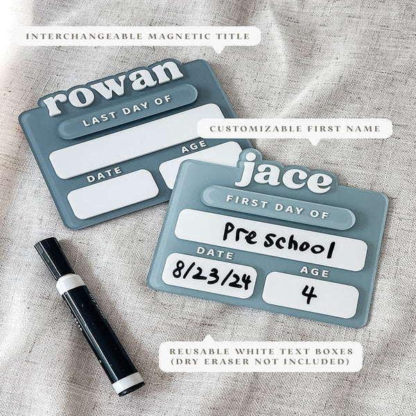 Acrylic personalized School Signs |Customized First and Last Day of School Boards