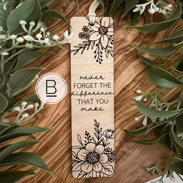 Teacher Appreciation Bookmark | Teacher Gift Personalized Bookmark | End of Year Gift