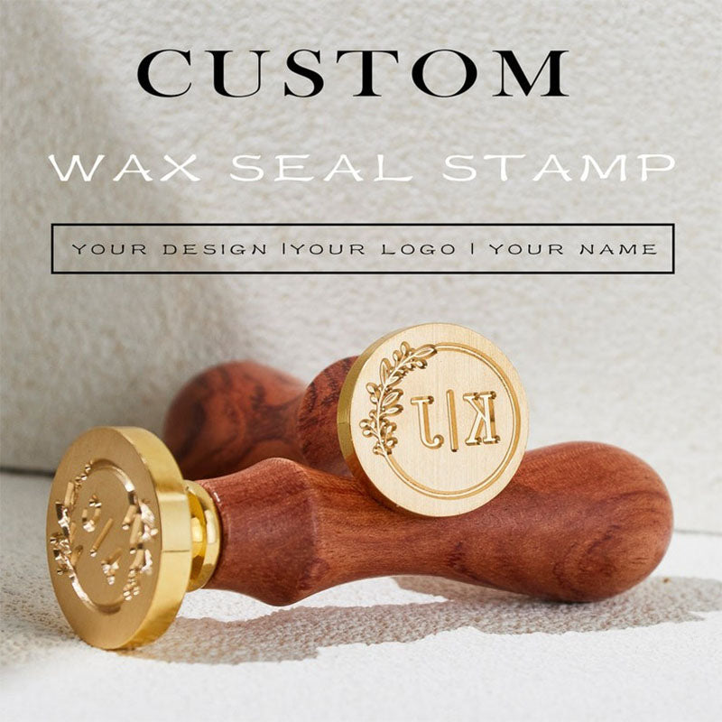 Custom wax seal stamp kit for wedding invitation / Personalized wax stamp kit