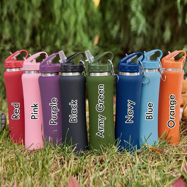 Personalized Water Bottle Custom Sport Water Bottle Engraved Name Water Bottle