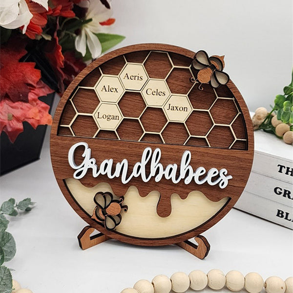 Personalized Bee Hive Family Tree Plaque