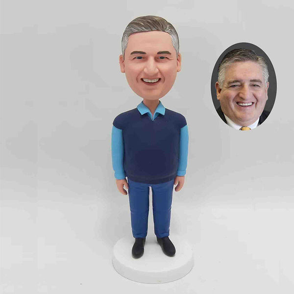 Customized golf bobblehead, personalized golf gift for him