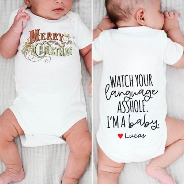 Merry Christmas Unisex Baby Outfit