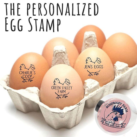 EGG STAMP, Chicken EGG Stamp, Egg Stamps, Custom Egg Stamp, Egg Labels, Mini Egg Stamp, Farm Stamp