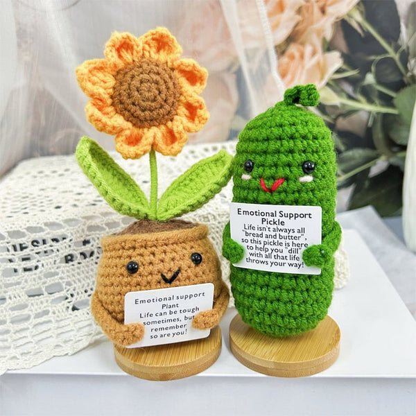 Handmade Crochet Pickle /Sunflower/Heart flower/Daisy