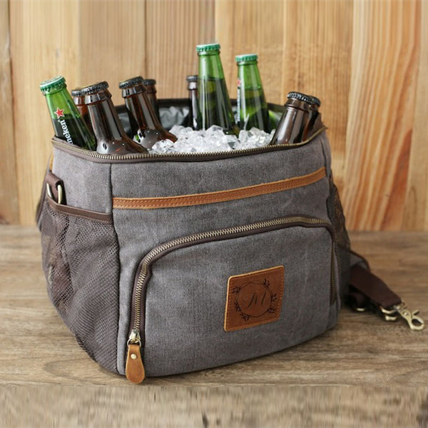 Personalized Groomsmen Gift, Groomsmen Cooler Bag, Beer Cooler Bag with Bottle Opener