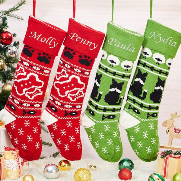 New Christmas Socks Pets Christmas Decorative Socks Gifts