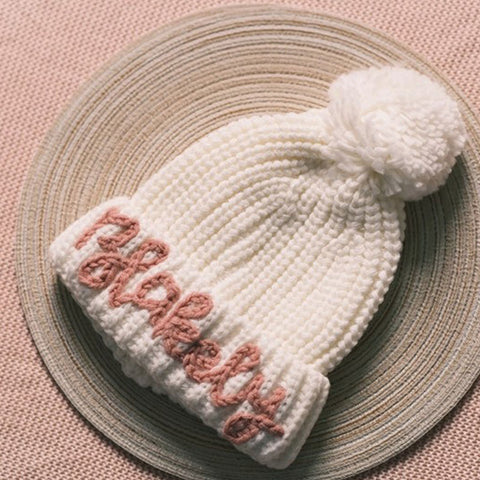 Kid's Winter Hat with Personalized Embroidery