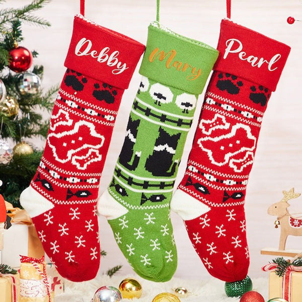 New Christmas Socks Pets Christmas Decorative Socks Gifts