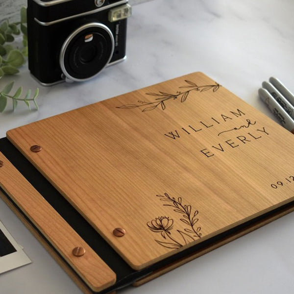 Wedding Guest Book, Wood Guest Book, Guest Book