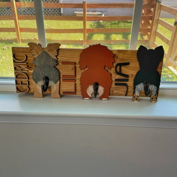 Custom Leash Holder / Leash Holder / Pet Storage