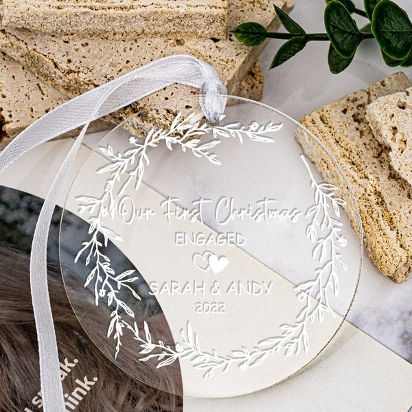 Personalize Our First Christmas Decorations Engagement Gifts, New Wedding Gifts for Couples