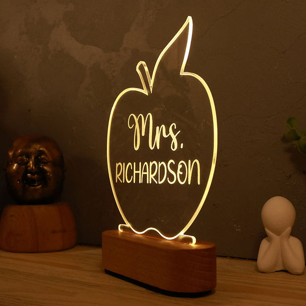 Personalized Teacher Gifts -  Back To School Gifts - Teacher Sign for Desk