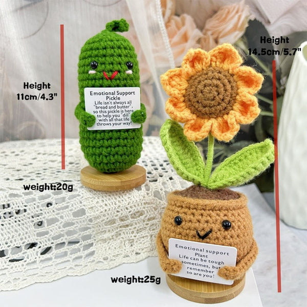 Handmade Crochet Pickle /Sunflower/Heart flower/Daisy