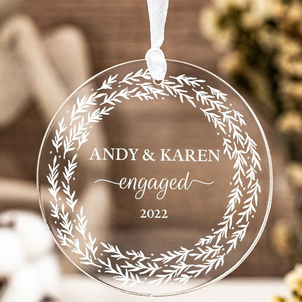 Personalize Our First Christmas Decorations Engagement Gifts, New Wedding Gifts for Couples