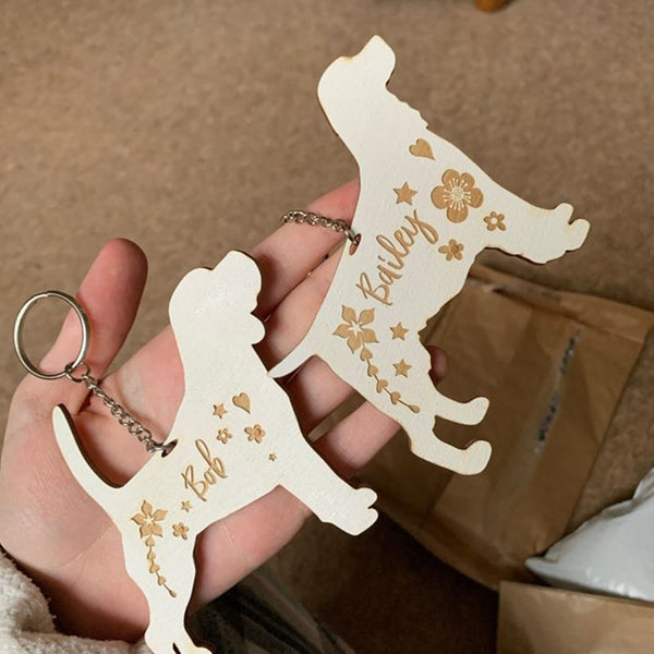 Personalised Keyring，Dog Lover Gift