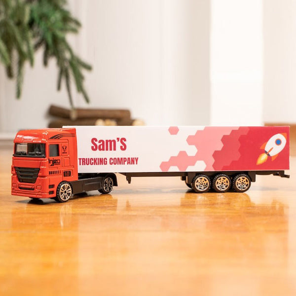 Kids Toy Truck, Toy With Name, Personalized Toy