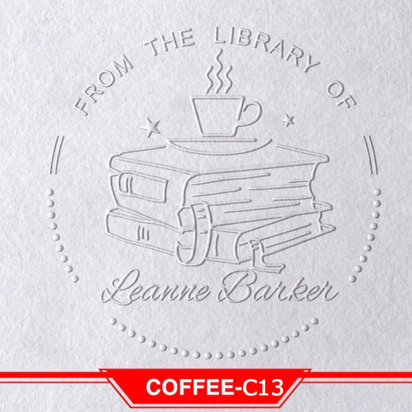 Book Embosser Personalized , Custom Stamp Embosser, Book Stamp, From The Library Of Stamp, Library Stamp