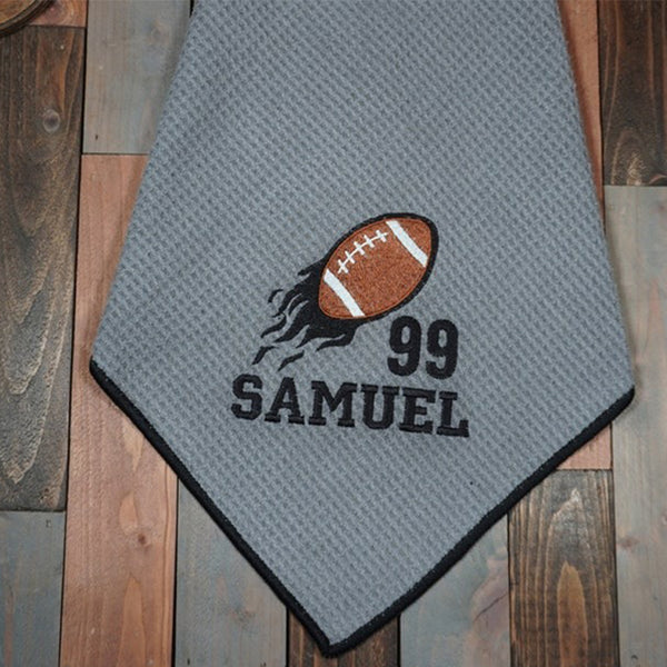 Personalized Football Player Towel Sports Towel Gifts