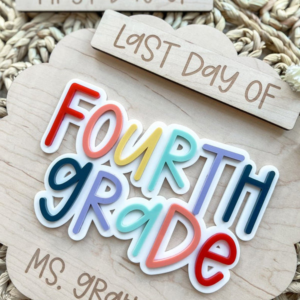 Personalized First Day of School Signs, Teacher Photo Props