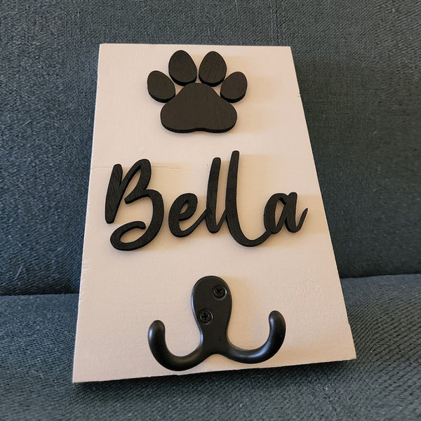 Personalized Pet Leash Holder, Custom Pet leash holder, Pet Sign, Dog Sign