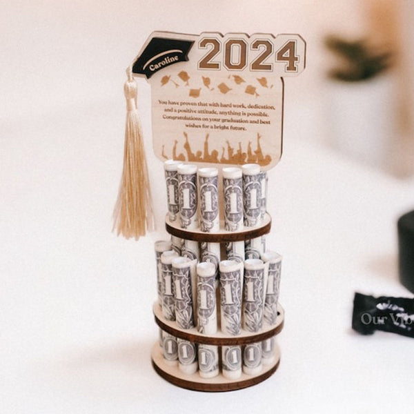 2024 Graduation Money Tree Holder | Handmade gift, Custom Graduation Gift message, Custom name