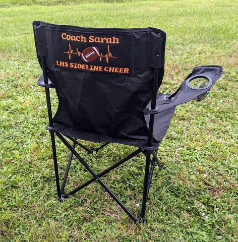 Personalized Coach Gift - Baseball Football Adult Folding Chair