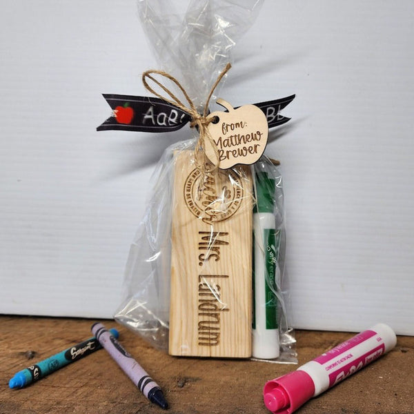 Teacher Gift Set: Personalized Whiteboard Eraser & Expo Marker - Thank You Gift