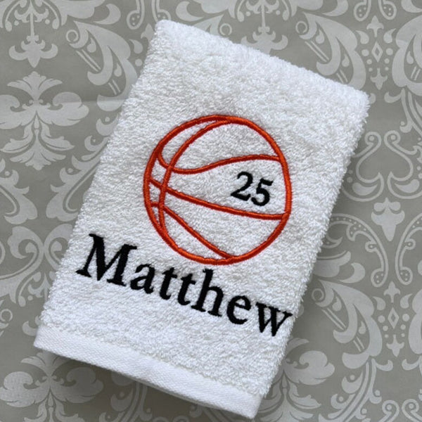 Personalized Ball Towel, Personalized Gift, Gift For Him