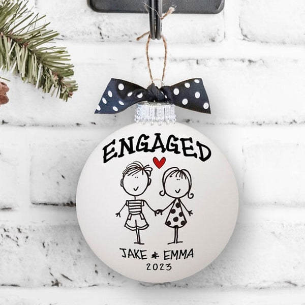 Wedding Gift, Wedding Ornament, Ornament Gift Set, Custom Bride Groom Gift