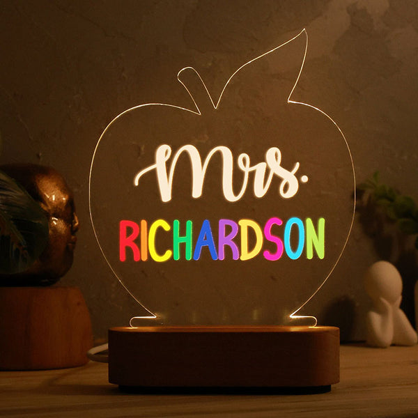 Personalized Teacher Gifts -  Back To School Gifts - Teacher Sign for Desk