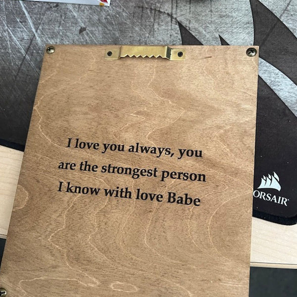 Personalized 12 Reasons Why I Love You Birthday Gift Custom Wooden Puzzle