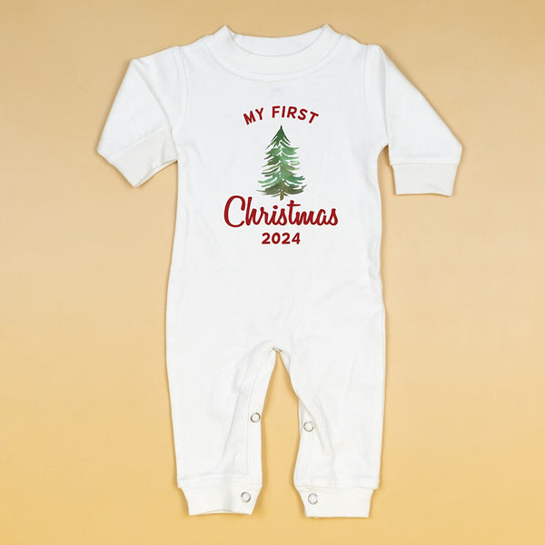 Personalized Baby 1st Christmas Romper