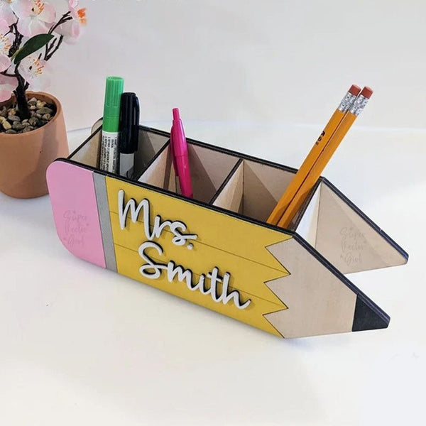 Teacher’s Gift Pencil Holder Desk Organizer