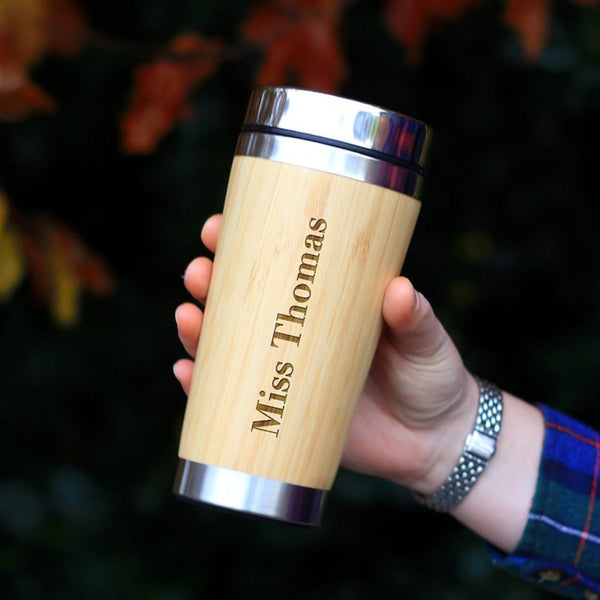 Personalised Teacher Travel Mug,  Thank You Teacher Appreciation Gifts