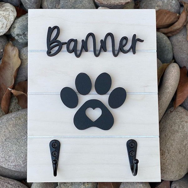 Personalized Pet Leash Holder, Custom Pet leash holder, Pet Sign, Dog Sign