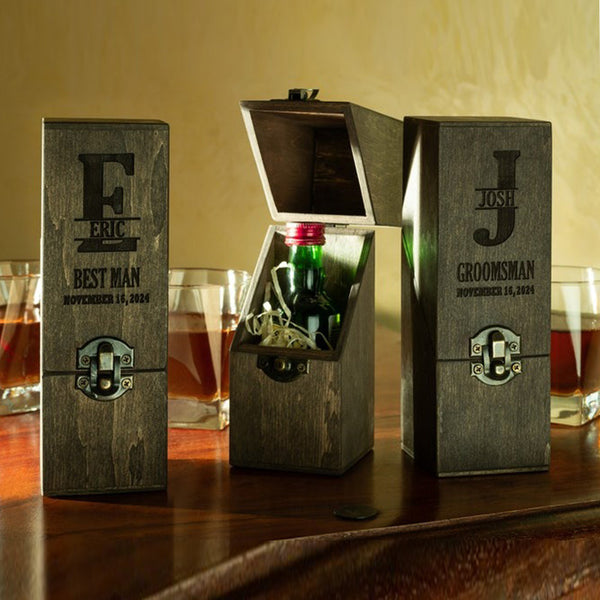 Bachelor Party Favors, Personalized Groomsmen Gift Boxes