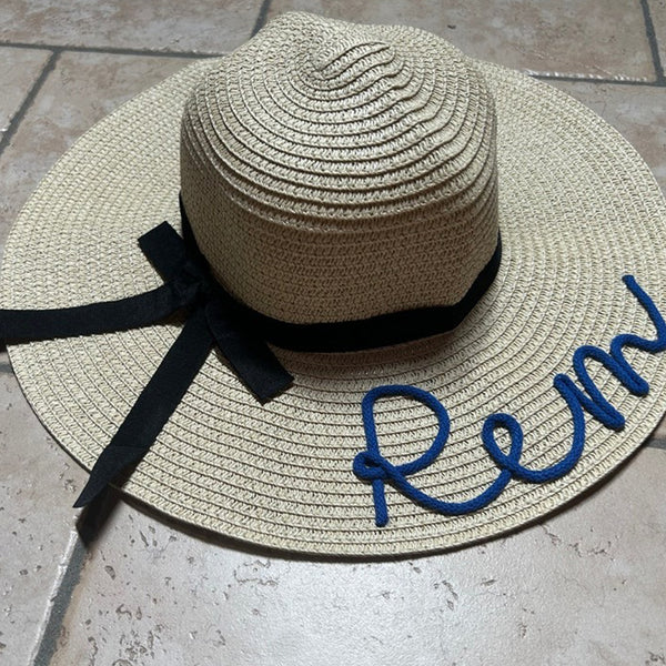 Customizable straw hat