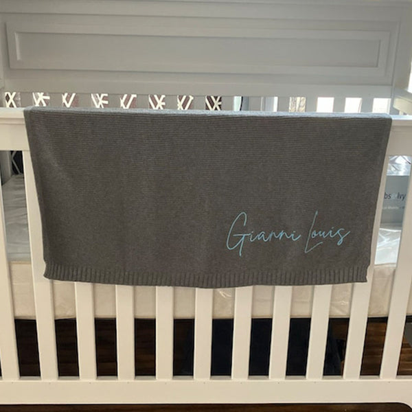 Personalized Baby Blanket For Baby Girl Boy,Embroidered Baby Blanket With Name,Monogrammed Baby Blanket,Baby Shower Gift