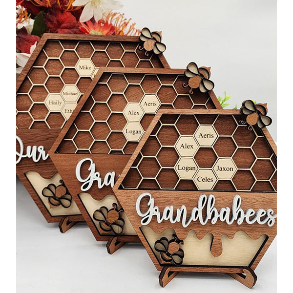 Personalized Bee Hive Family Tree Plaque