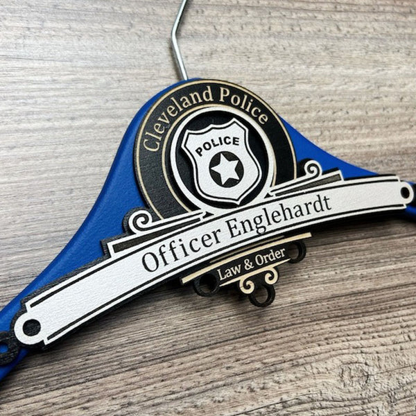 Personalized Hanger ,Personalized Police Officer Cop ,PhD ,Gifts, Judge , Physician Assistant Gifts