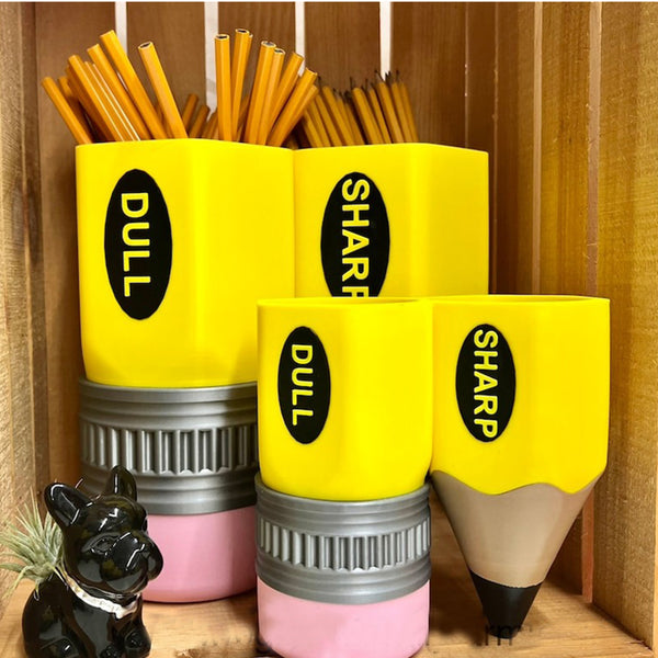 Pencil holder for primary school teachers desk sharp dull