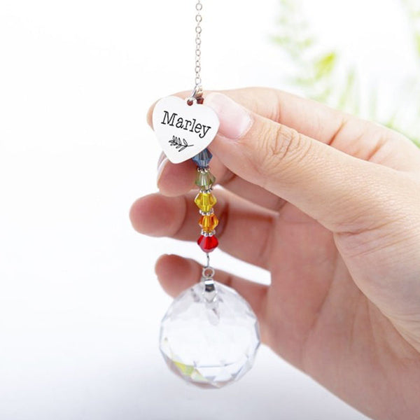 Rainbow Bridge Pet,Sun Catcher,Pet Memorial Ornament,Personalized Name