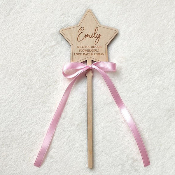 Proposal wand Personalized gift Wooden name puzzle