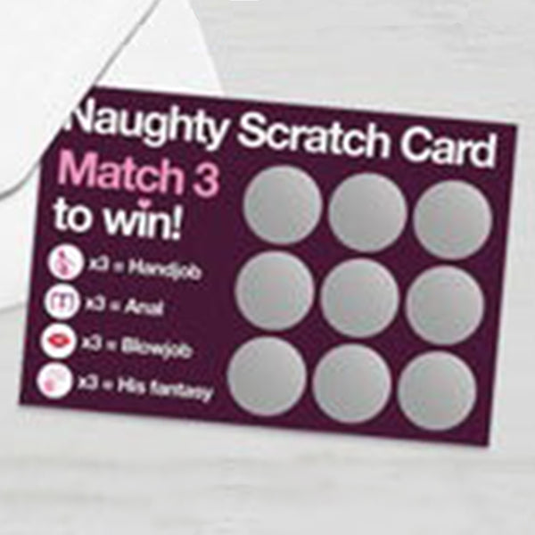 Scratch Card, Birthday Gift,  Couples Valentines Gift