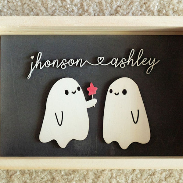 Forever My Boo | Couple Decoration|Custom Halloween Gift |Personalized Gifts | Custom Couple Gifts | Valentine's Gifts