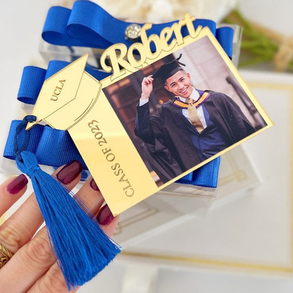 Custom Graduation Photo Magnet, Graduation Cap Fridge Magnet